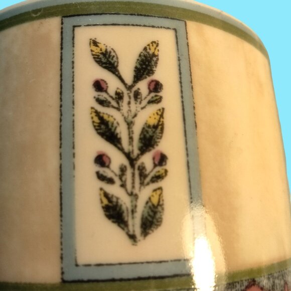 Winslow Manor Stoneware Mug Teacup Botanical Floral International Interior lot 2 - Picture 6 of 13